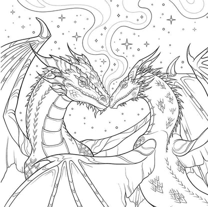 Fourth Wing: The Official Coloring &amp; Sticker Book (Includes 2 Pages of Stickers to Color)