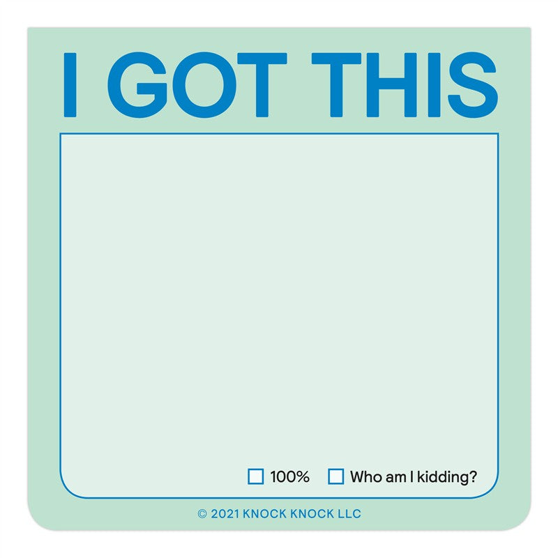 I Got This Sticky Note