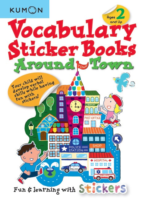 Kumon Vocabulary Sticker Books Around Town