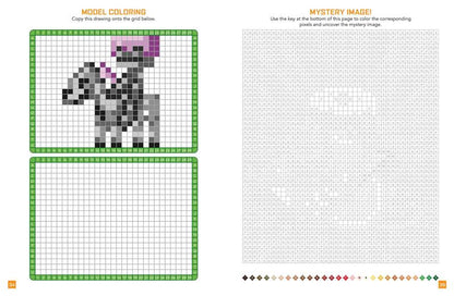 The 8-Bit Pixel World Coloring Book