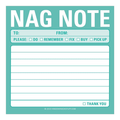 Nag Note Sticky Notes