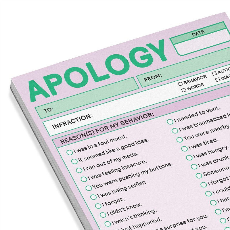 Apology Nifty Note (Second Edition)