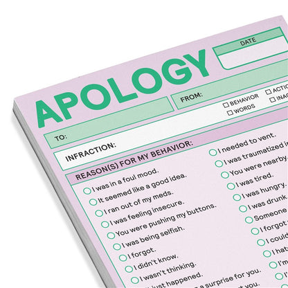 Apology Nifty Note (Second Edition)