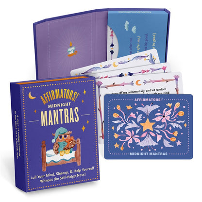 Affirmators! Mantras Midnight Late Night Affirmation Cards Deck (30 Cards)