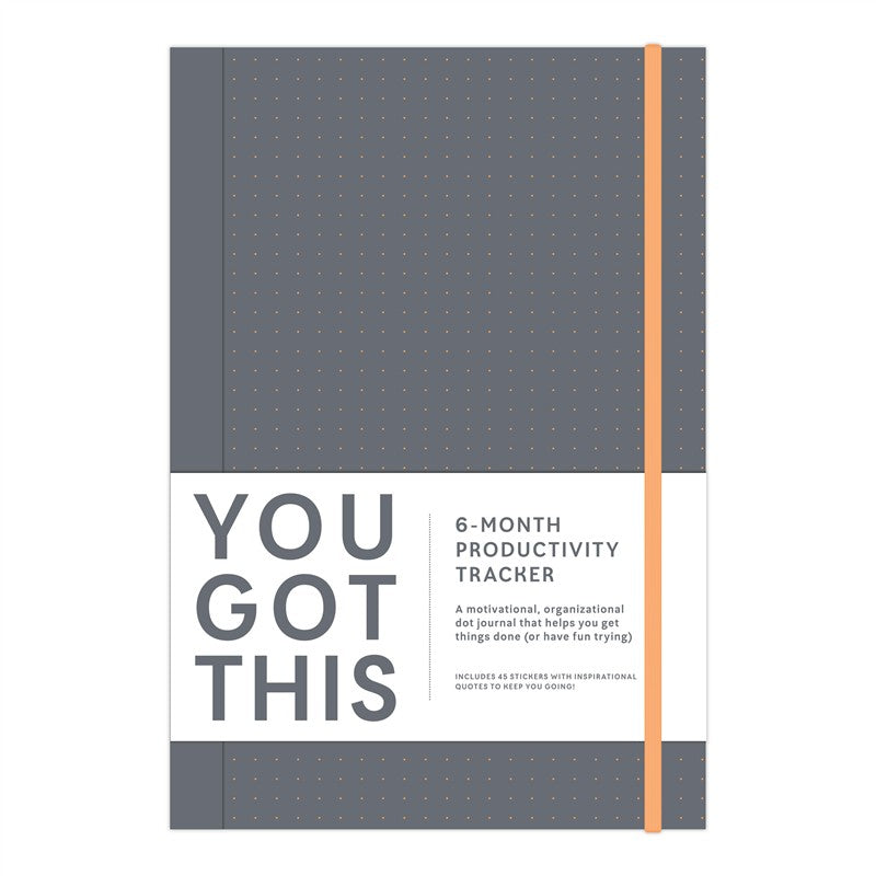 You Got This Journal - A 6-Month Productivity Tracker Dot-Grid Journal