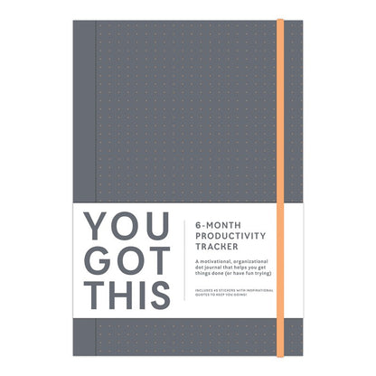 You Got This Journal - A 6-Month Productivity Tracker Dot-Grid Journal