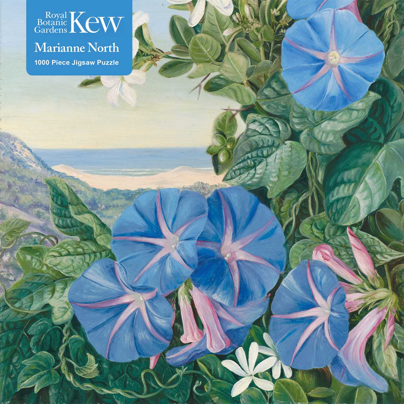 Adult Jigsaw Puzzle Kew: Marianne North: Amatungula and Blue Ipomoea, South Africa