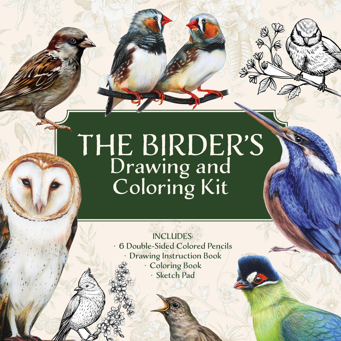 The Birder’s Drawing and Coloring Kit