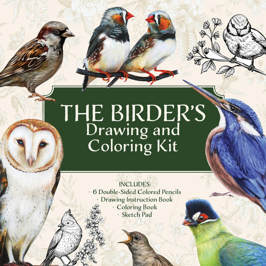 The Birder’s Drawing and Coloring Kit