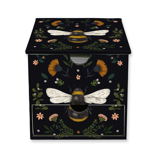 Jade Mosinski: Bee Flame Tree Memo Box with Drawer