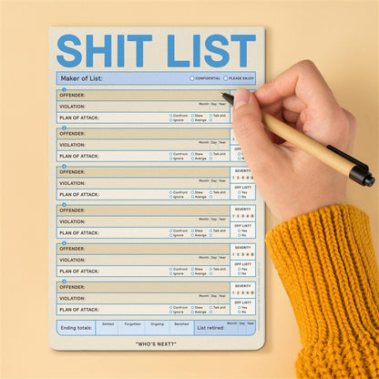 Sh*t List Pad (Second Edition)