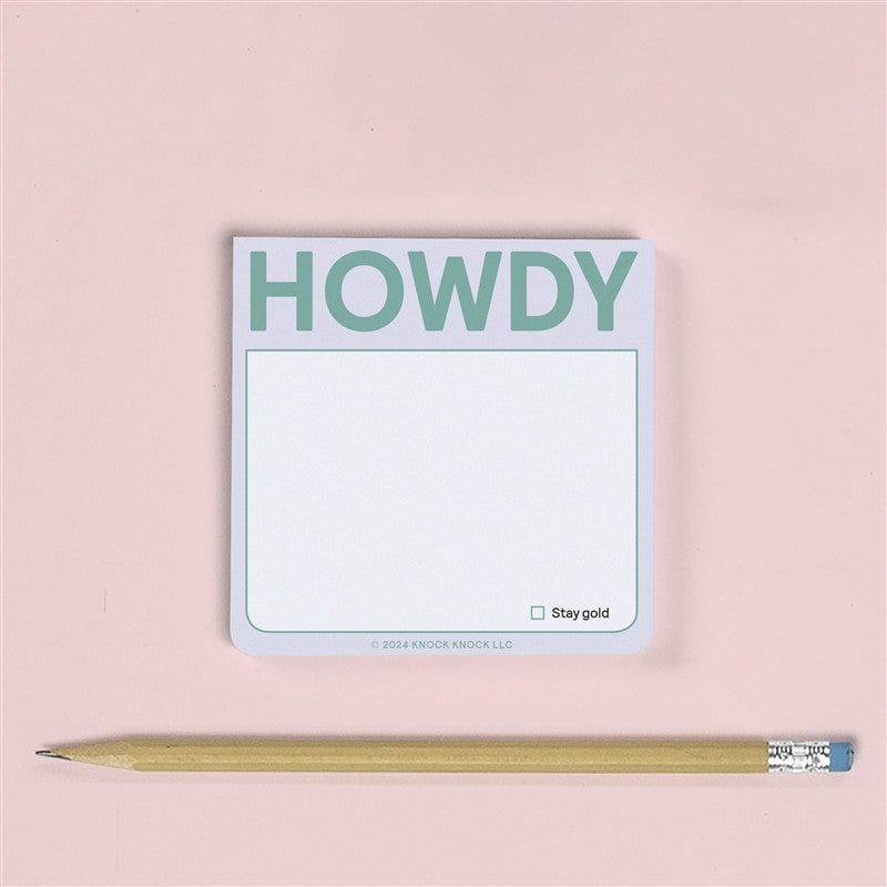 Howdy Sticky Note