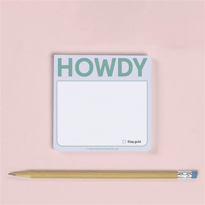 Howdy Sticky Note