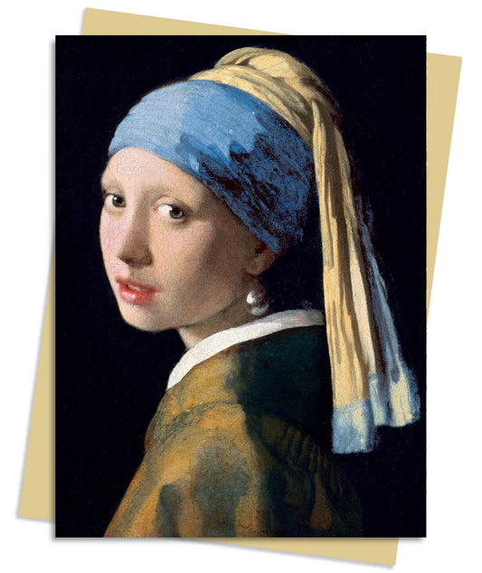 Pack de cartes de vœux Johannes Vermeer : La Jeune Fille à la perle