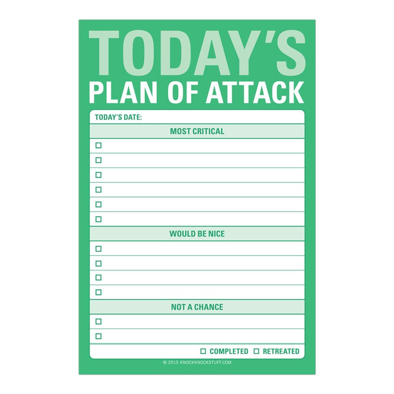 Plan of Attack Great Big Sticky