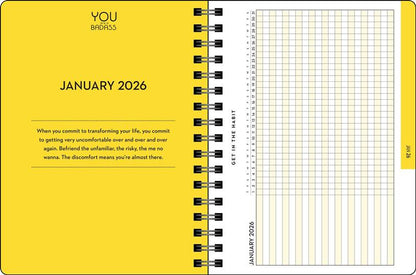 You Are a Badass Deluxe Organizer 17-Month 2025-2026 Weekly/Monthly Planner