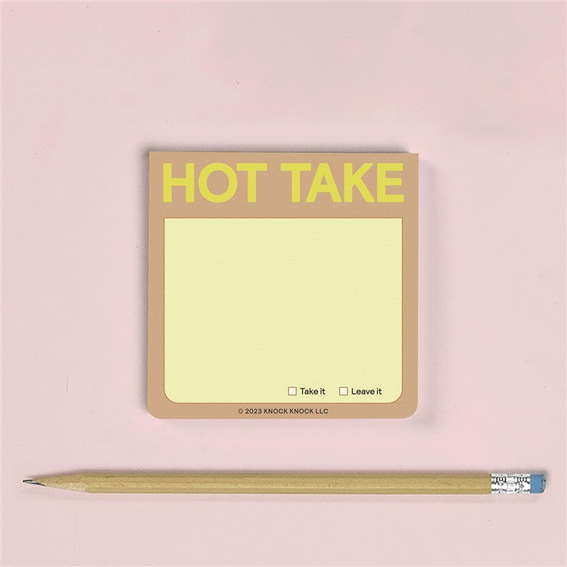 Hot Take Sticky Notes