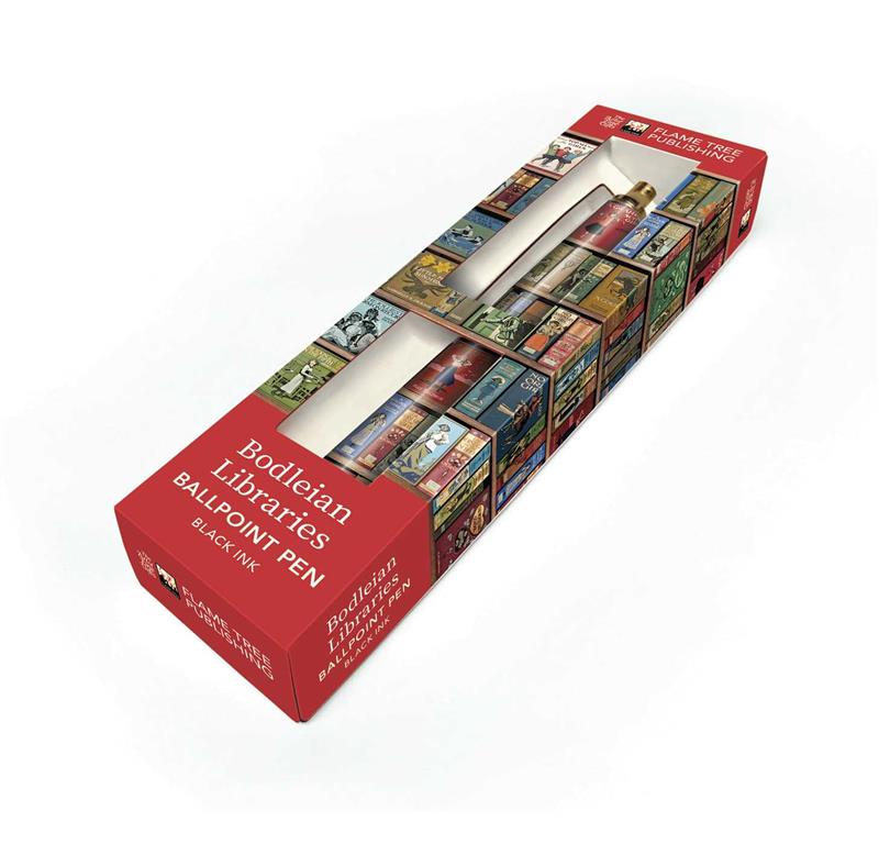 Bodleian Libraries: High Jinks Bookshelves Boxed Decorative Ballpoint Pen