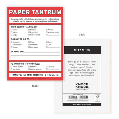 Paper Tantrum Nifty Note