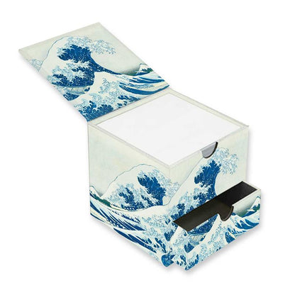 Katsushika Hokusai: The Great Wave Flame Tree Memo Box with Drawer