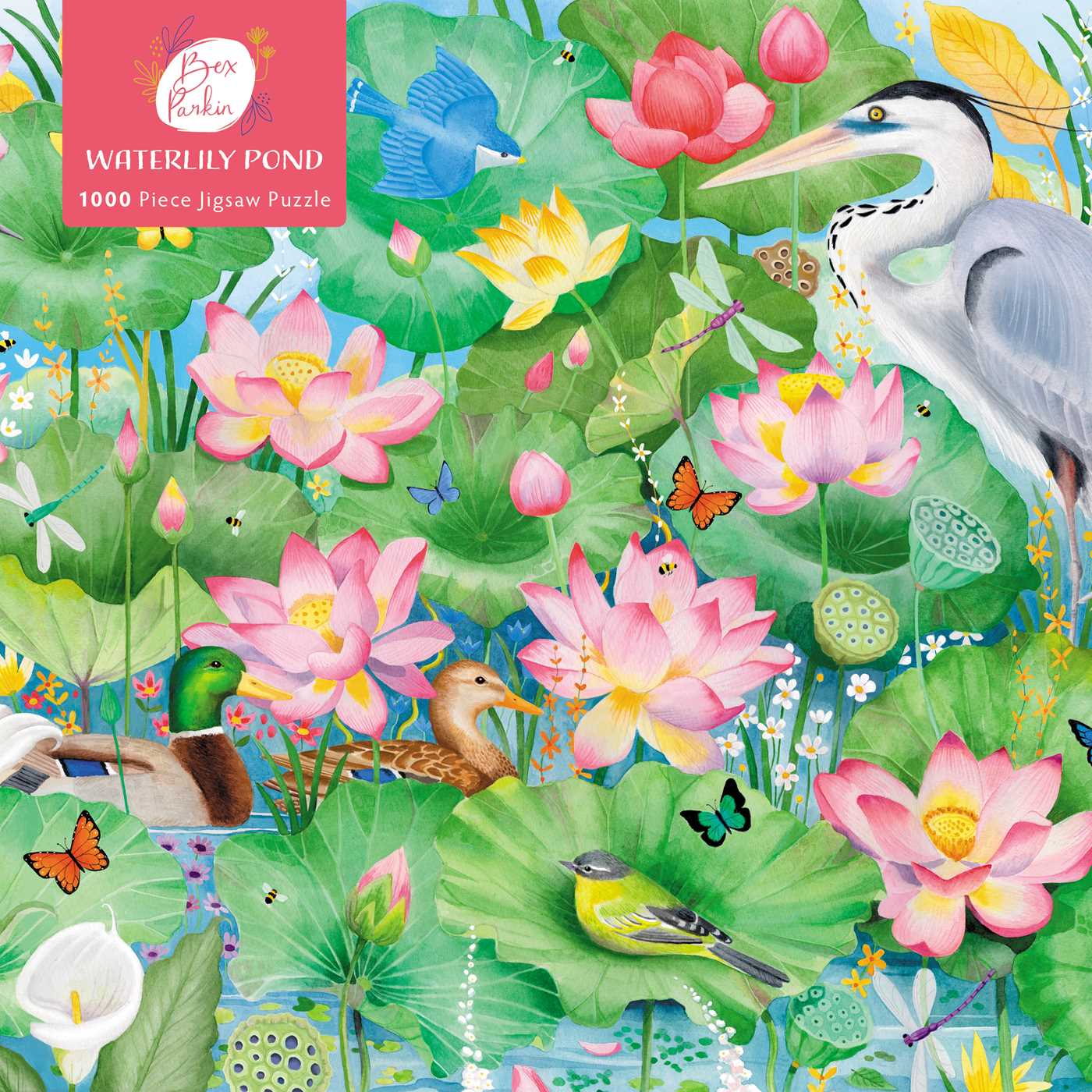 Adult Jigsaw Puzzle: Bex Parkin: Waterlily Pond