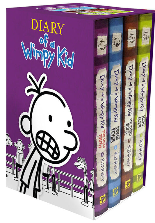 Journal d'un Wimpy Kid boîte de livres 5-8 Hardcover Gift Set