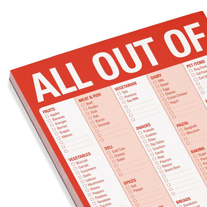 All Out Of Pad with Magnet (Red)