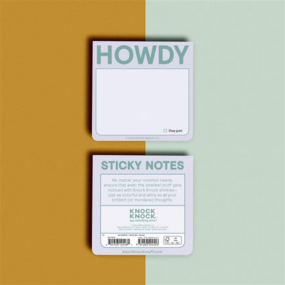 Howdy Sticky Note