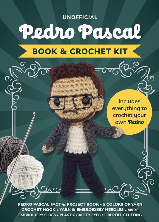Unofficial Pedro Pascal Book and Crochet Kit