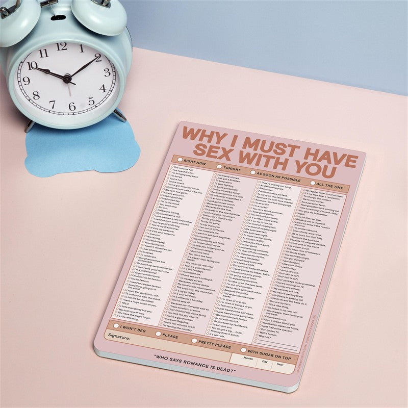 Why I Must Have Sex With You Checklist Pad (Second Edition)