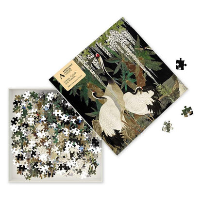 Adult Jigsaw Puzzle Ashmolean: Cranes, Cycads and Wisteria (500 pieces)