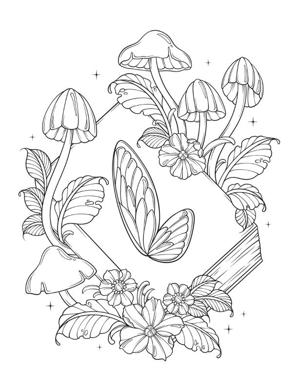 Fae: A Romantasy Coloring Book