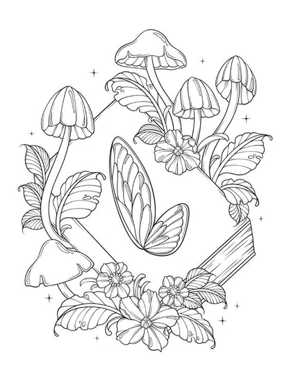 Fae: A Romantasy Coloring Book