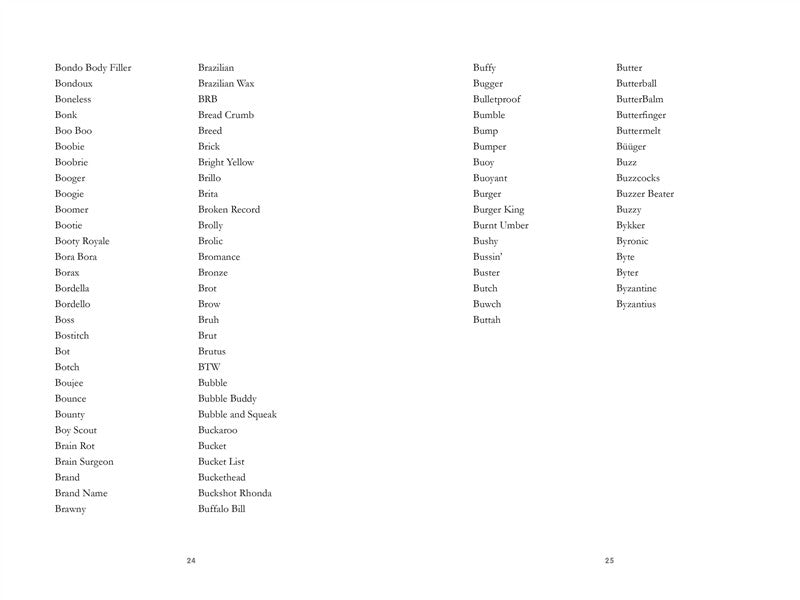 The Terrible Baby Name Book