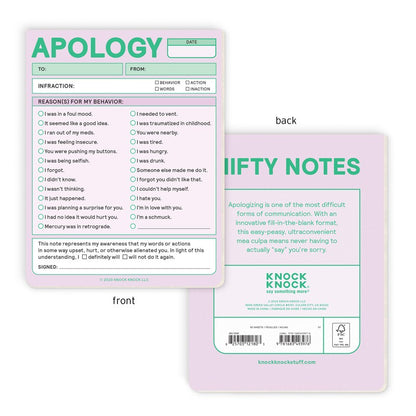 Apology Nifty Note (Second Edition)