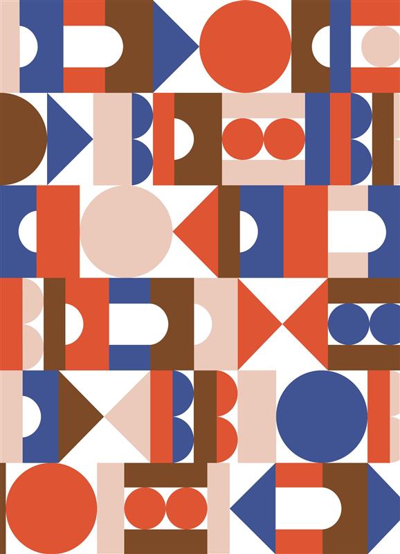 Amanda Jane Jones Wrapping Paper: Shapes and Patterns