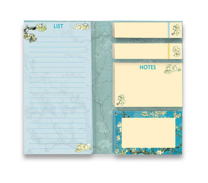 Vincent van Gogh: Almond Blossom Flame Tree Sticky Notes Folder