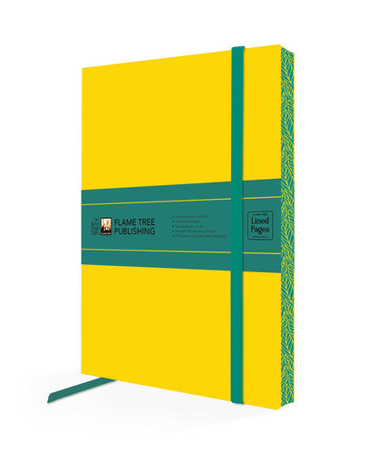 Yellow & Dark Teal Artisan Paperback Notebook