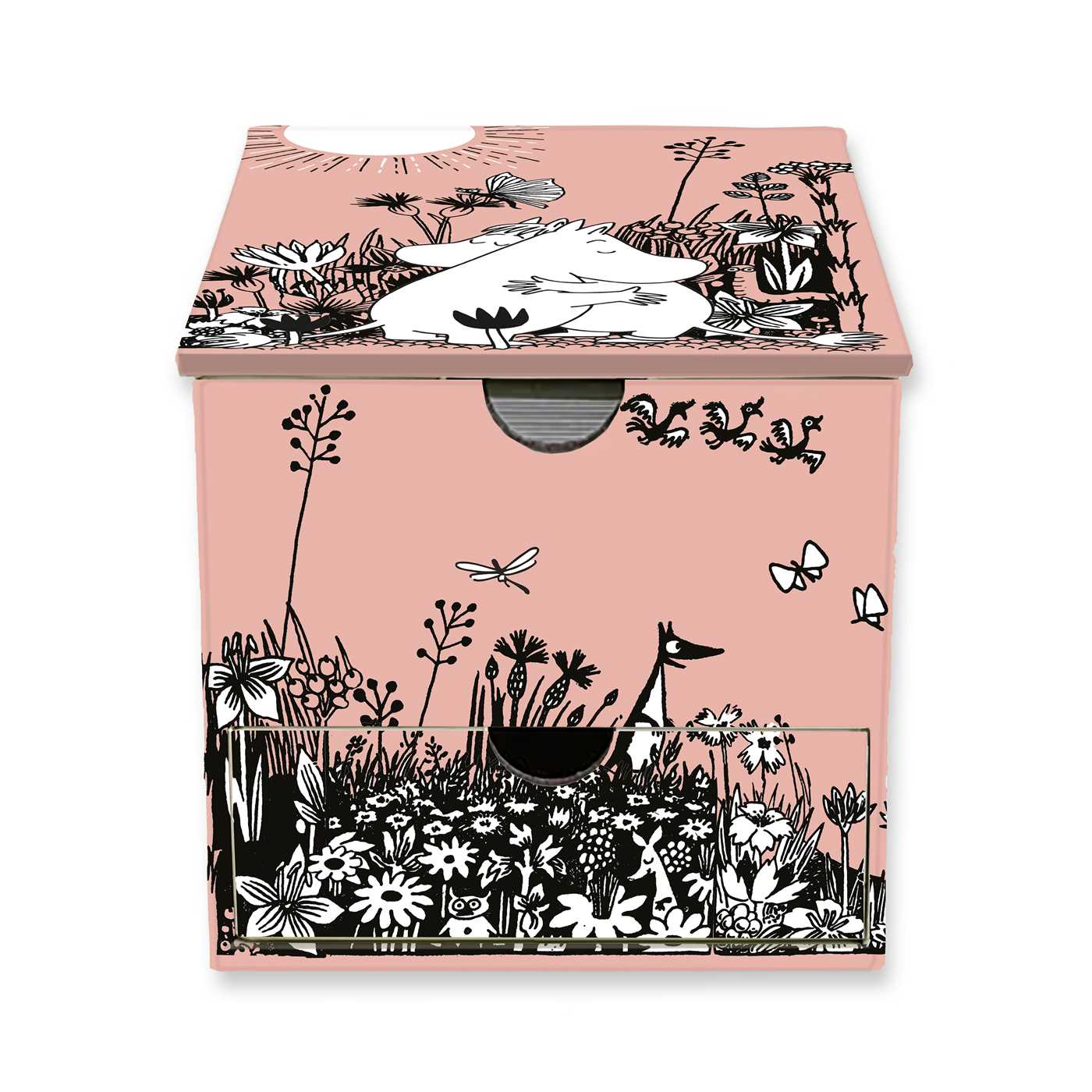 Moomin Love Flame Tree Memo Box with Drawer