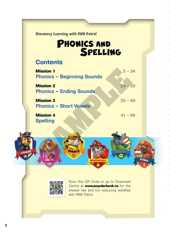 Paw Patrol: Phonics and Spelling