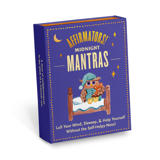 Affirmators! Mantras Midnight Late Night Affirmation Cards Deck (30 Cards)