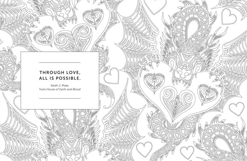 The Romantasy Dragons Coloring Book