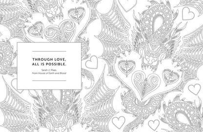 The Romantasy Dragons Coloring Book