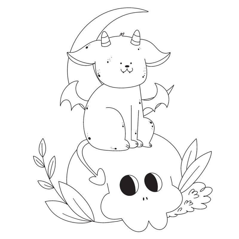 Creepy Cozy Gargoyles: A Coloring Book