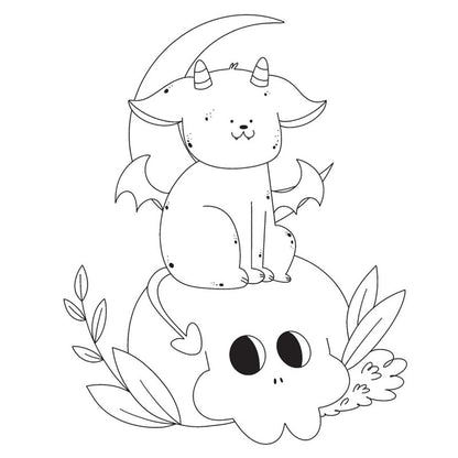Creepy Cozy Gargoyles: A Coloring Book