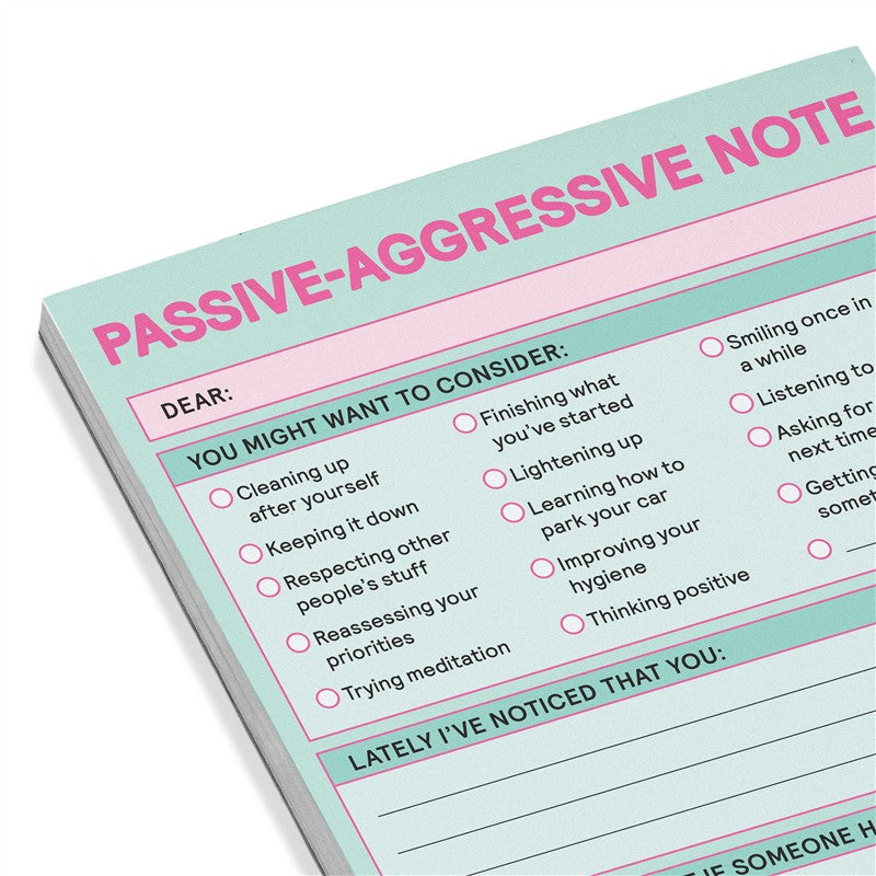 Passive Aggressive Nifty Note (Second Edition)
