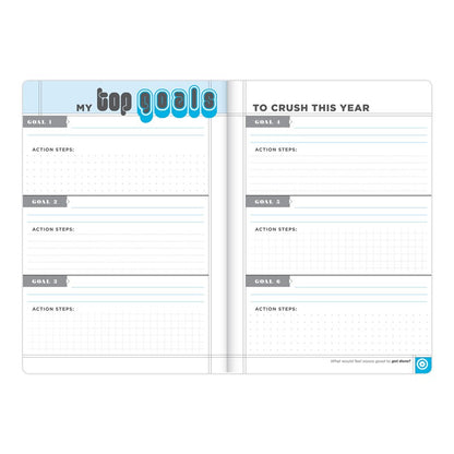 Crush Those Goals Undated Planner and Weekly Agenda Notebook