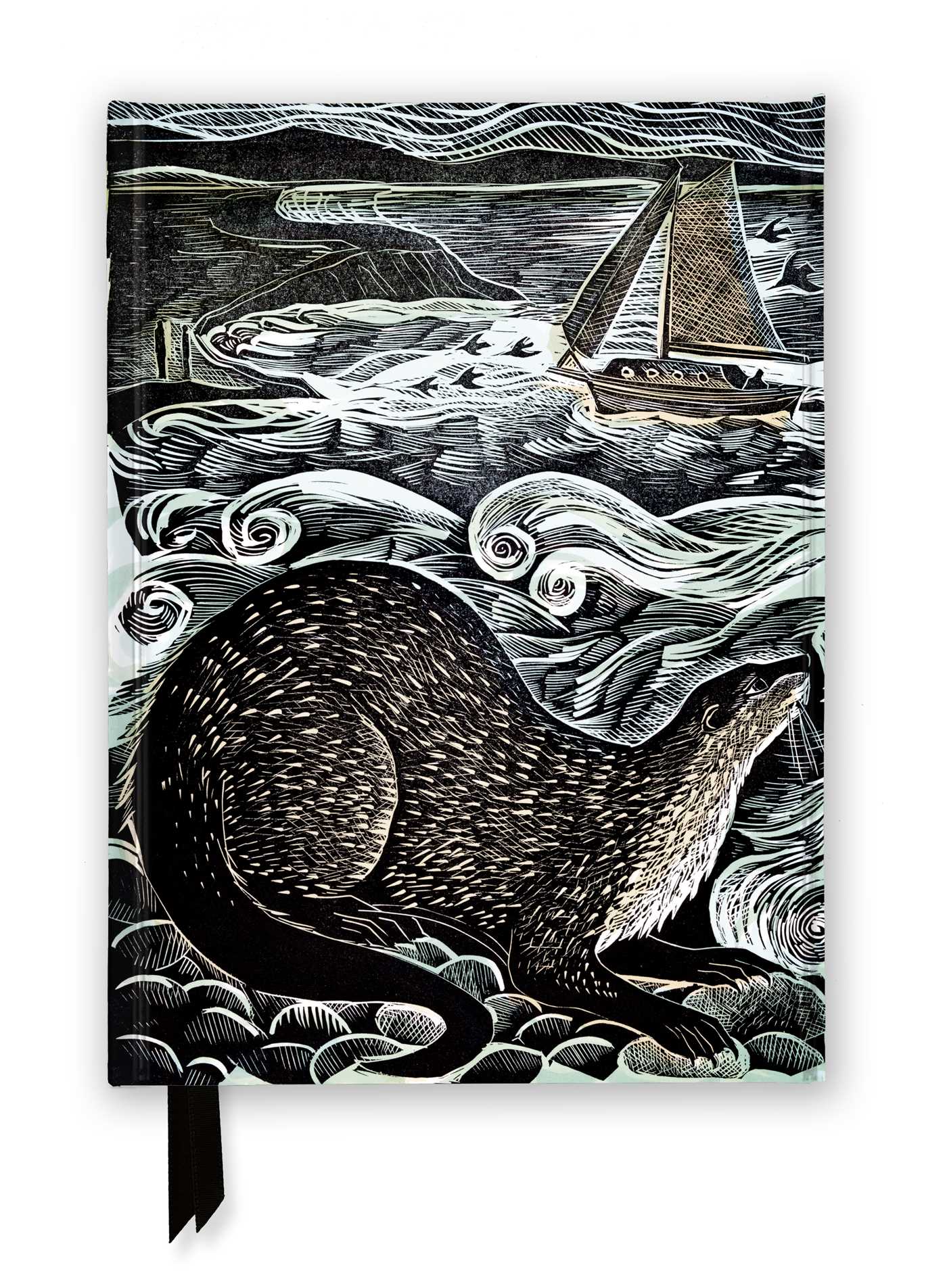 Angela Harding: Shetland Otter &amp; Windsong (Foiled Journal)