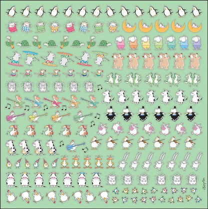 Sandra Boynton's 17-Month 2025-2026 My Family Wall Calendar