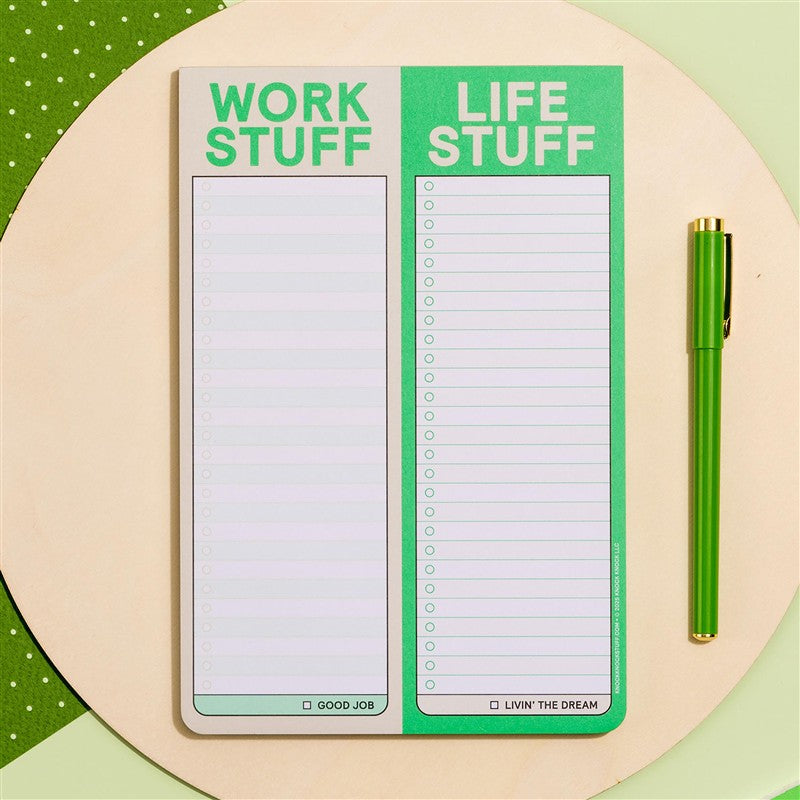 Work Stuff Life Stuff Perforated Pad
